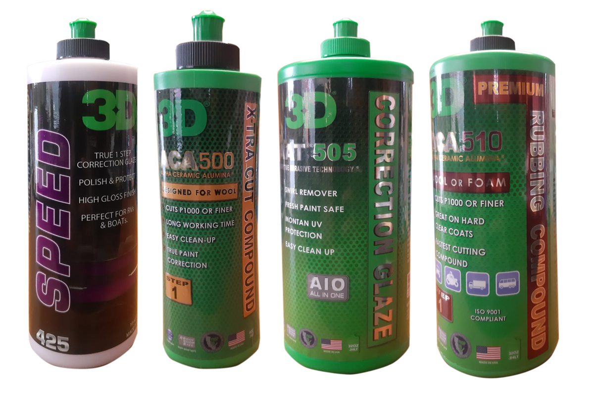 3D polishes and Compounds