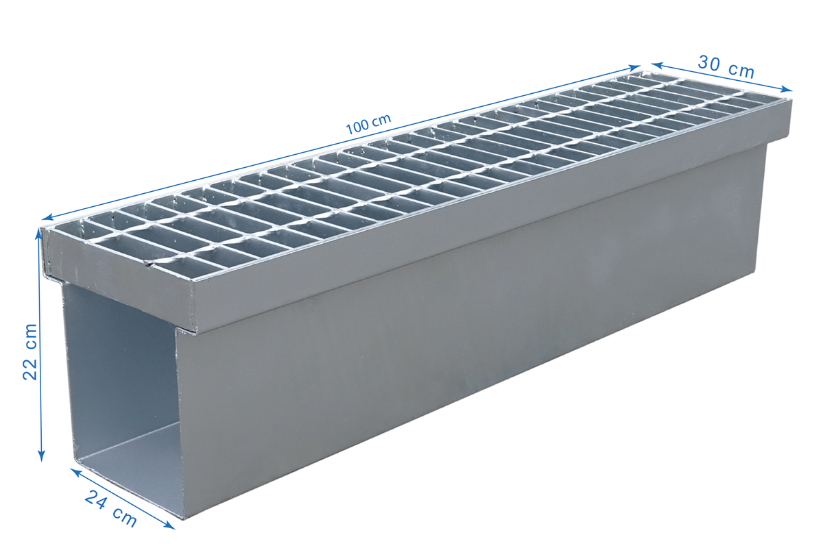 Drain Channel With Heavy Duty Grid Top (FD1)