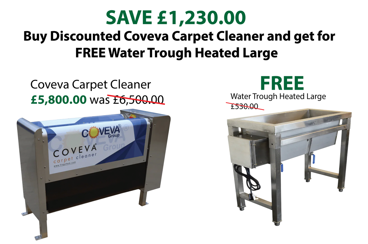 Coveva Carpet Cleaner + Free large heated water trough