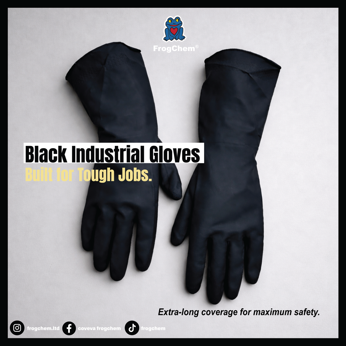 Black Industrial Gloves (12 Pack)