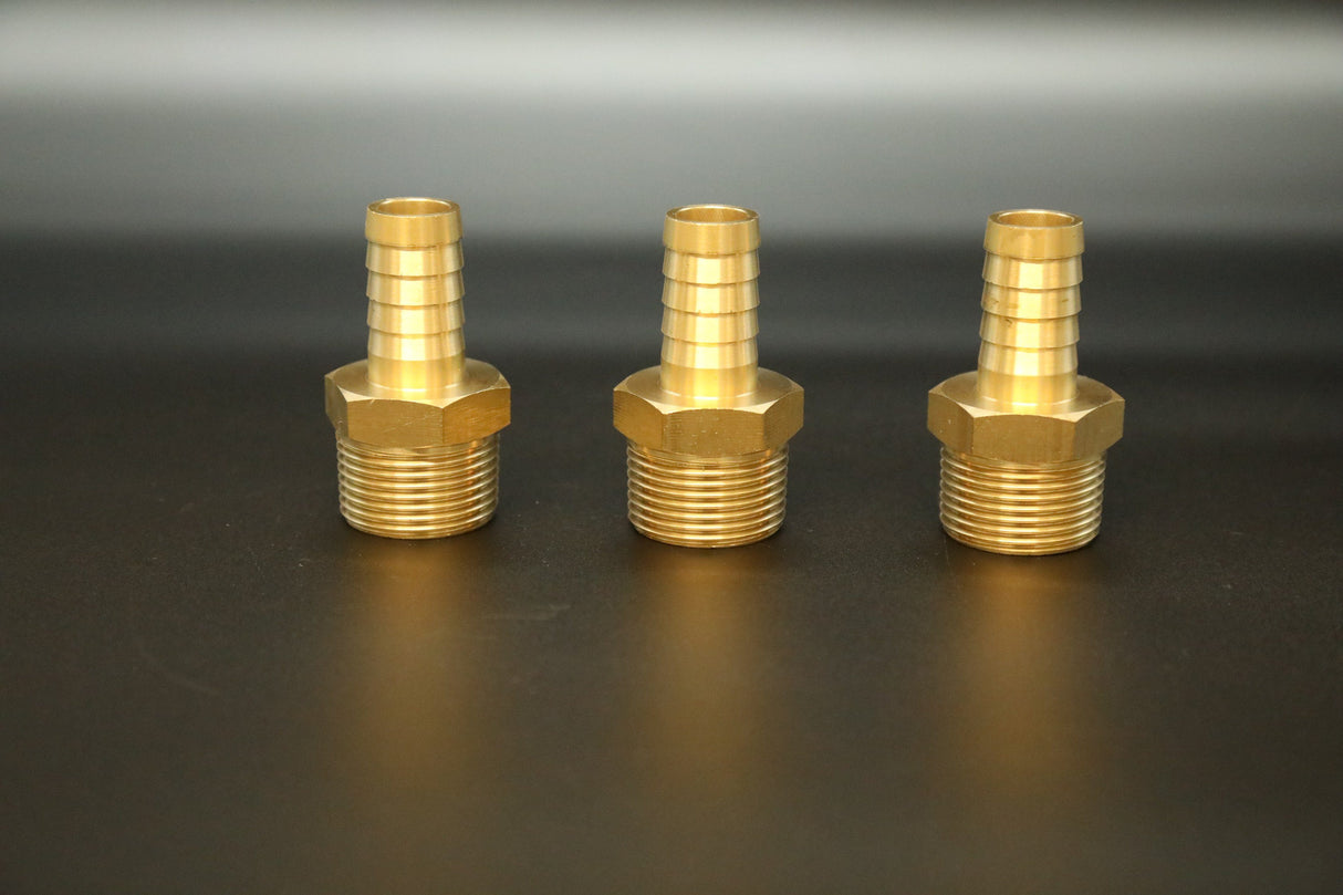 BRASS 1" M X HOSE TAIL 19.2