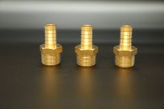 BRASS 1/2" M X HOSE TAIL 19.2