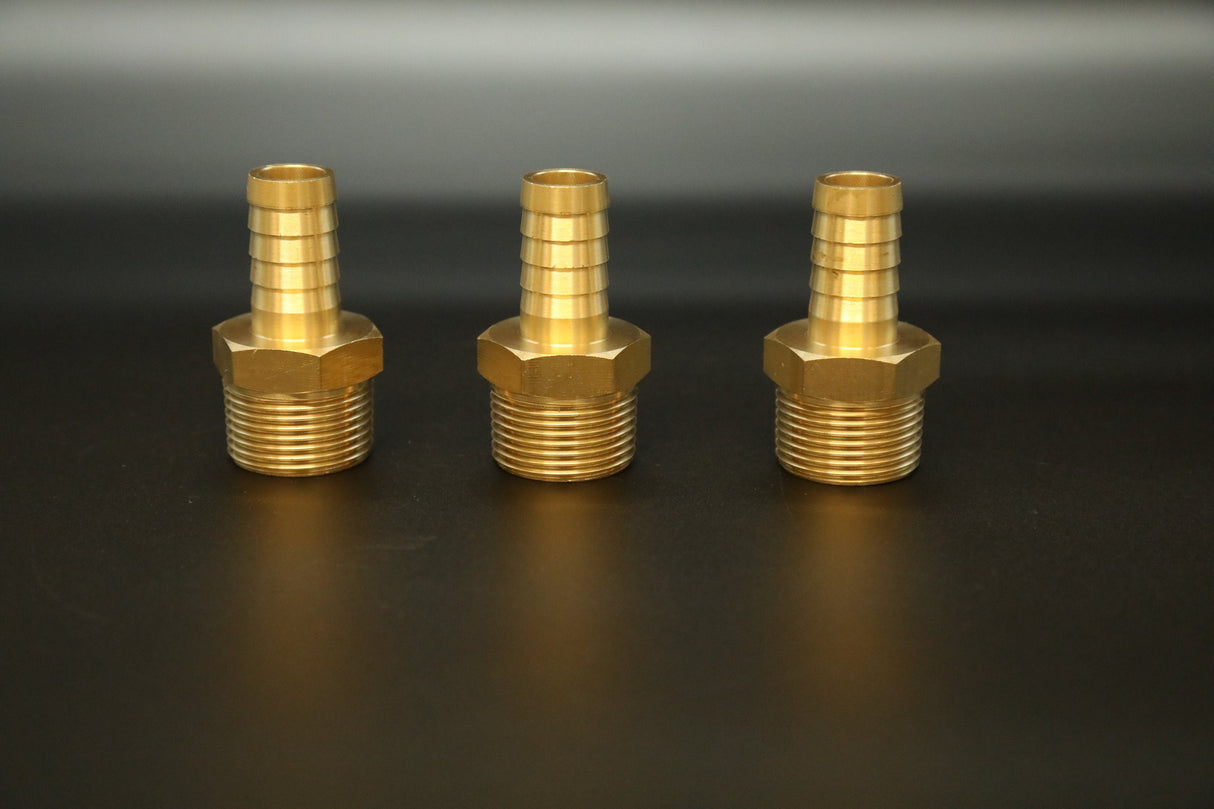 BRASS 1" M X HOSE TAIL 19.2