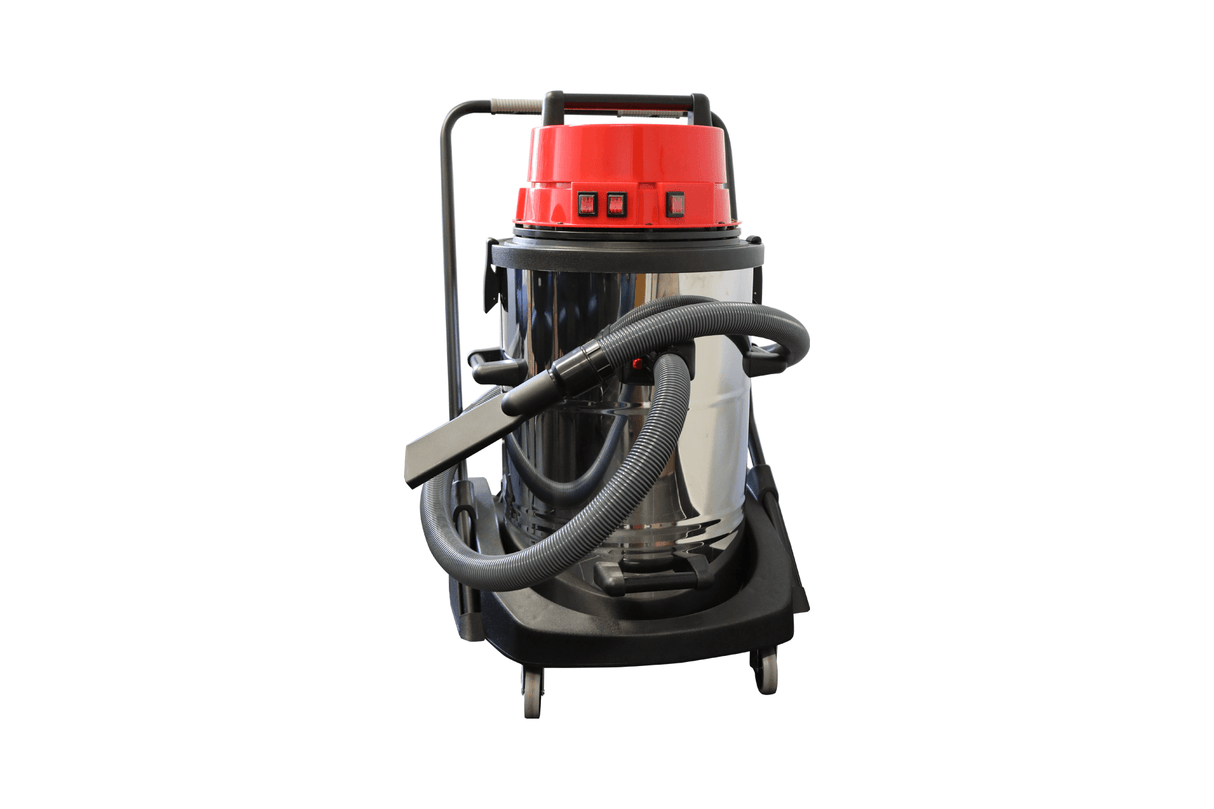 Red Wet and Dry Vacuum Cleaner Three Motors