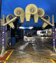 Super Turbo 5 Motor Dryer with double shower wax arch  (DRY1)